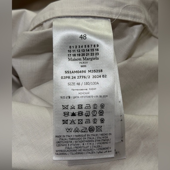 Maison Margiela Poly Coated White/Cream Anorak Hooded Jacket - Picture 16 of 16